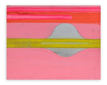 ALFREDO PIZZO GRECO (1942-2013) - Modulo in campo rosa, 1974