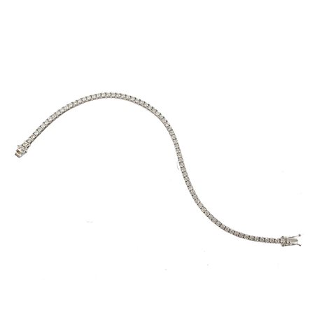 TENNIS in oro bianco 18 KT con brillanti