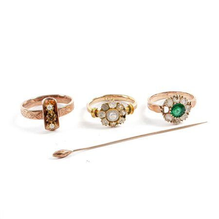 TRE ANELLI E SPILLONE