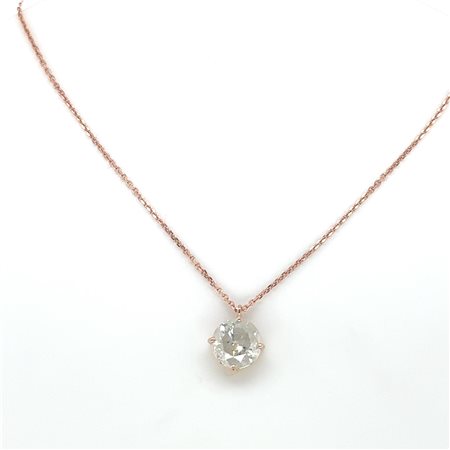 GIROCOLLO IN ORO ROSA 14K 2.46 GR CON DIAMANTI PER 2.26 CARATI - PND40301