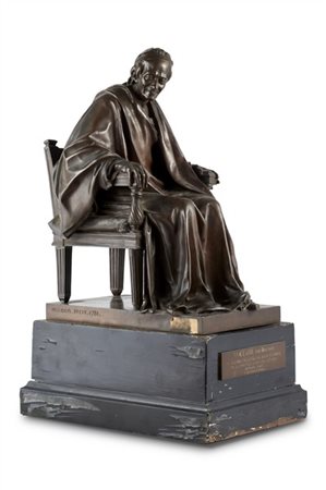 Da Jean-Antoine Houdon

"Voltaire" 
scultura in bronzo su base in legno (h cm 3