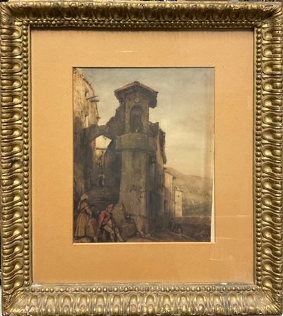 Firma indecifrata, secolo XIX

"Scorcio con figure e architetture" 
acquerello