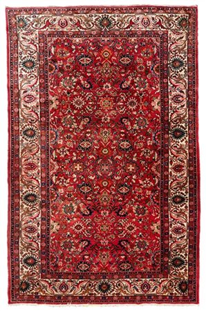 Tappeto Dorosh, Persia, secolo XX. Decoro all over floreale policromo su fondo