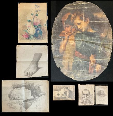 Lotto composto da numerose antiche incisioni, stampe e curiosità cartacee (dife