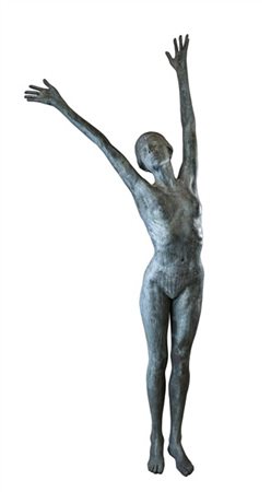 Ignoto
"figura a braccia spalancate" scultura in bronzo (h. cm 221)
(difetti)