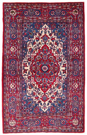 Tappeto Bachtiari, Persia, secolo XX. Decoro con medaglione con puntali rosso s