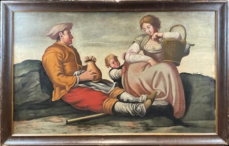 Scuola lombarda del secolo XVIII

"Scena di genere con famiglia"
olio su tela (