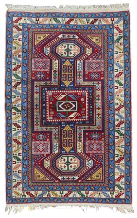 Tappeto Shirwan, Caucaso, moderna manifattura. Decoro con motivo a doppia Key h