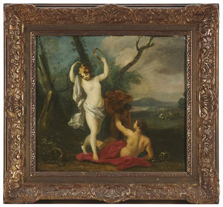 Scuola francese del secolo XIX

"Scena mitologica" 
olio su tela (cm 53x46)
in