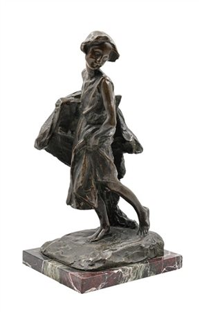 Antonio Rescaldini "Figura femminile" 
scultura in bronzo (h cm 33) su base in m