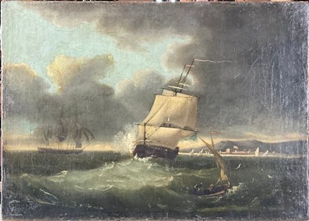 Ignoto

Antico dipinto raffigurante "Veliero"
olio su tela (cm 28x38)
(difetti)