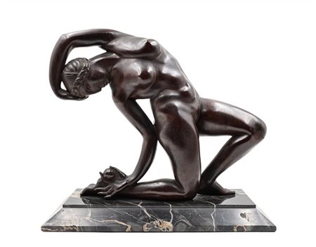 Antonio De Val, attr. 
"Figura femminile danzante"
scultura in bronzo (cm 37x28