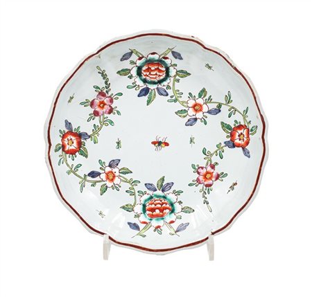 Manifattura di Pasquale Rubati, Milano, 1760-1780 circa. Fondina in maiolica di