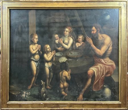 Scuola del nord Europa del secolo XVII

"Scena religiosa"
olio su tela (cm 109x