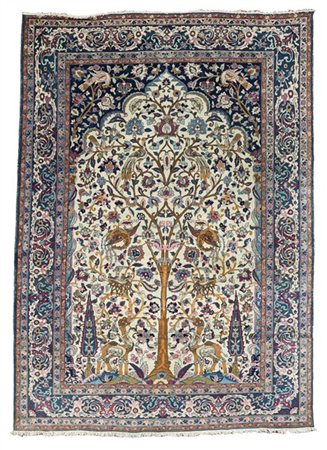 Tappeto preghiera Teheran, Persia, prima metà secolo XX (cm 312x208) (difetti e