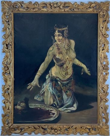 Da Leopold Schmutzler

"Salomè" 
olio su tela (cm 120x95)
reca firma indecifrat