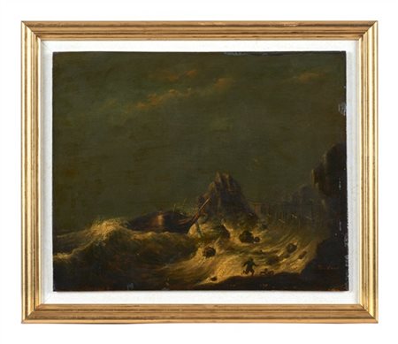 Alla maniera di Hendrick Dubbels

"Naufragio"
olio su tavola (cm 23x28)
iscritt