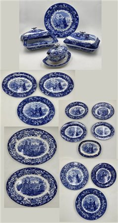 Manifattura di Wedgwood, secolo XIX-XX. Parte di servizio da tavola in ceramica