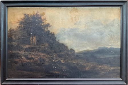 Giberto Borromeo Arese "Paesaggio autunnale" 1872?
olio su tela (cm 75x120)
firm