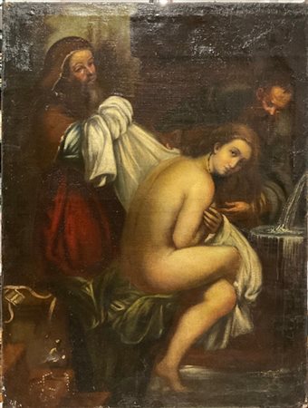 Ignoto

Antico dipinto raffigurante "Susanna e i vecchioni"
olio su tela (cm 10