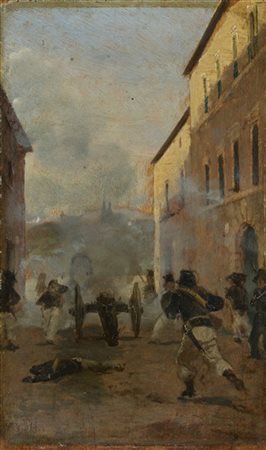 Scuola italiana del secolo XIX

"Episodio dalle guerre di indipendenza" 
olio s