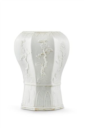 Manifattura di Ginori, Doccia, 1745-1750 ca. Vaso a balaustro in porcellana bia