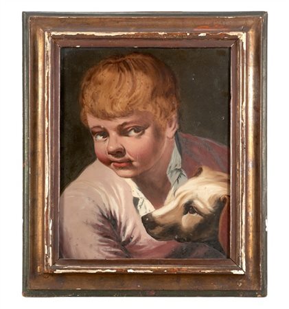 Scuola veneta, secolo XVIII "Autoritratto di Giovan Battista Piazzetta" e "Ritr