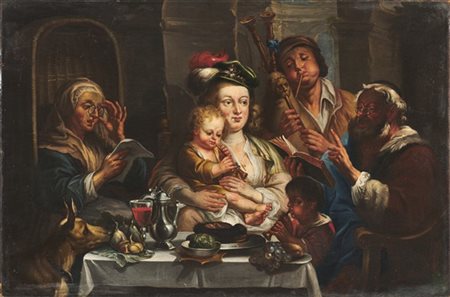 Da Jacob Jordaens

"Come i vecchi cantano i giovani suonano"
olio su tela (cm 7