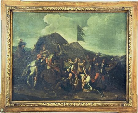 Alla maniera del secolo XVII

"Scena di battaglia presso un accampamento"
olio