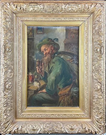 Ignoto di inizio secolo XX

"Fumatore di pipa" 
olio su tela (cm 48x33)
reca fi