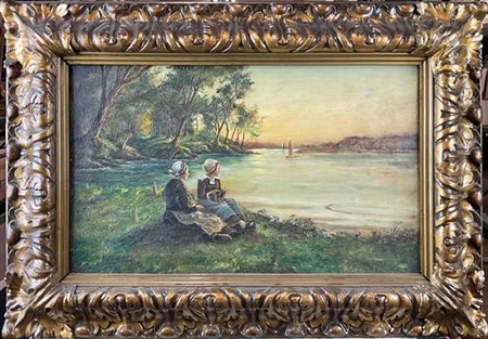 Ignoto di inizio secolo XX

"Olandesine" 1912
olio su tela (cm 30x50)
reca trac