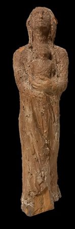 Lea D'Avanzo (Attr.)
"Madre con bambino" scultura in terracotta (h cm 47)
(dife