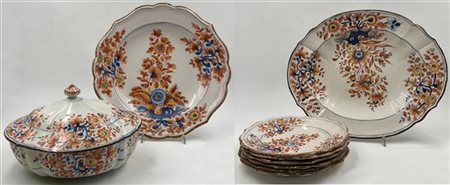 Manifattura di Felice Clerici, Milano, 1770-1790. Lotto composto da una zuppier