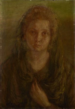 Natale Morzenti "Ritratto femminile" 1929
olio su compensato (cm 65x45)
firmato