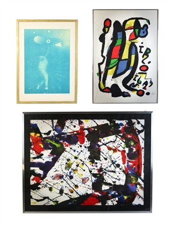 Lotto composto da due riproduzioni (cm 97x67) unite ad una litografia di Elio M