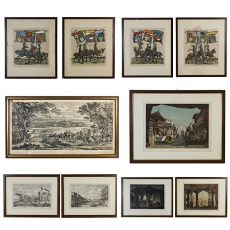 Lotto composto da numerose stampe e riproduzioni a soggetto diverso tra cui alc