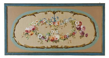 Ignoto
"Carton de tapisserie" raffigurante corolla di fiori entro riserva
tempe