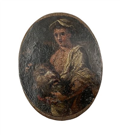 Ignoto

Antico dipinto raffigurante "Davide con la testa di Golia"
olio su tavo