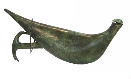 Giuseppe Maraniello, Boomerang, 2000, Scultura in bronzo, cm 26x60, Autentica...