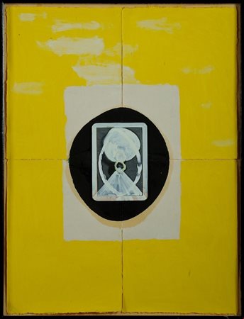 Gianni Dessì, Senza Titolo, 1991, Tecnica mista su carta e collage, cm...