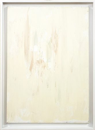 Achille Pace, Bianchi Ritmi 3, 1998, Acrilici su tela, cm 70x50, Autentica a...