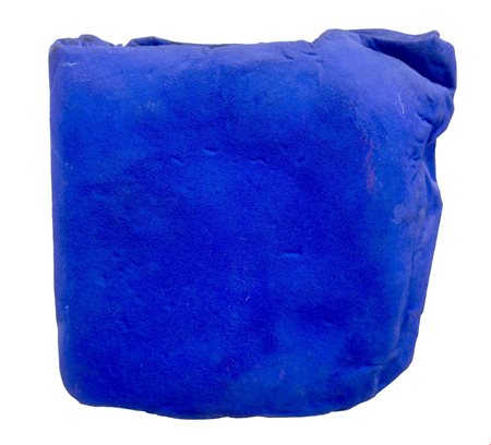 Cesare Berlingeri, Soffice Oltremare, 2000, Tecnica mista su tela, cm 33x35,...