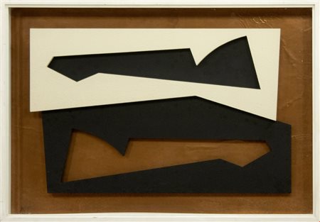 Hans Richter, Senza Titolo, 1970, Assemblaggio di legno dipinto su lastra di...