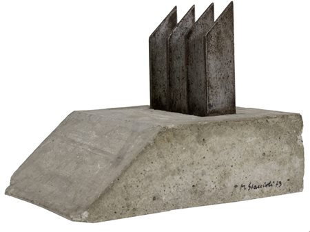 Mauro Staccioli, Senza Titolo, fine anni Settanta, Scultura in ferro e...