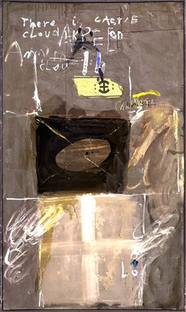 Giuseppe Biasio, Antico Egitto, 1986, Tecnica mista su tela, cm 123x77,...