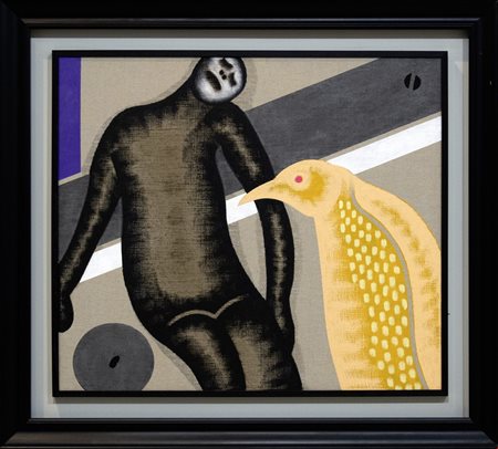 Concetto Pozzati, De-Posizione, 2006, Acrilico e smalto su tela, cm 70x80,...