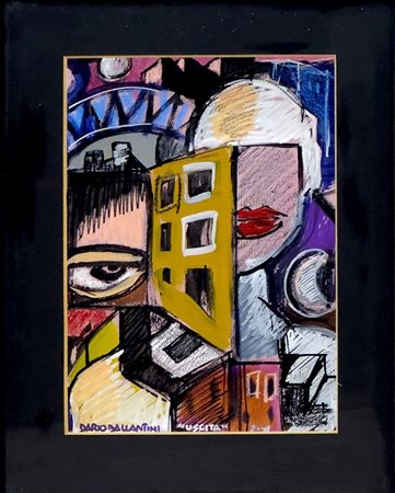 Dario Ballantini, Senza Titolo, 2004, Tecnica mista su cartoncino, cm 20x30,...