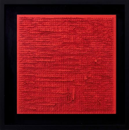 Bernard Aubertin, Tableau Clous, 1970, Chiodi e acrilico su tavola, cm 50x50,...