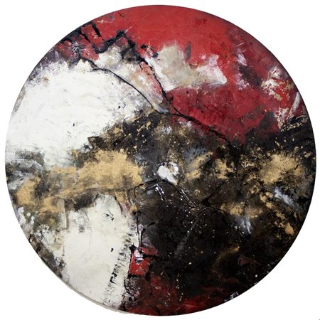 Paola Romano, Senza titolo, 2020, Smalti ed acrilici su tavola, cm 100,...