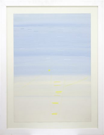 Valentino Vago, Senza Titolo, 1986, Tecnica mista su carta, cm 70x50, Cornice...